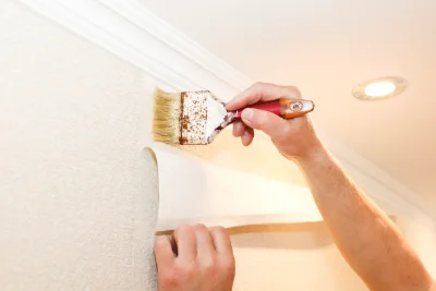 Pose de papier peint à Samoreau — revêtements muraux et toiles de verre